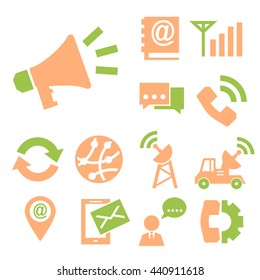 call chat icon set