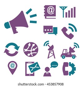 call chat icon set