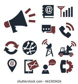 call chat icon set