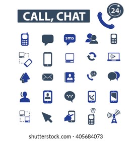 call chat icons
