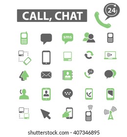 call chat icons

