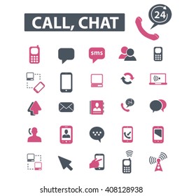 call chat icons
