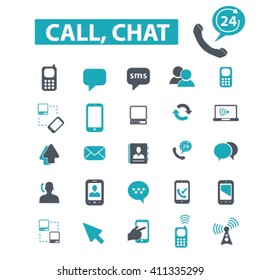 call chat icons
