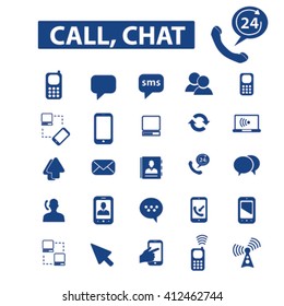 call chat icons
