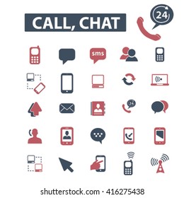call chat icons
