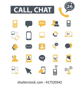 call chat icons
