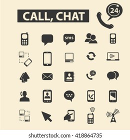 call chat icons
