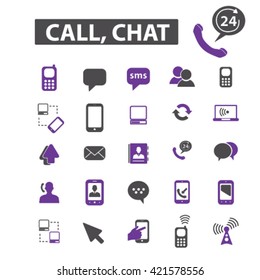call chat icons
