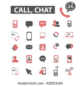 call chat icons
