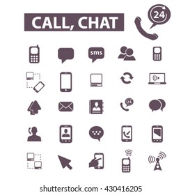 call chat icons
