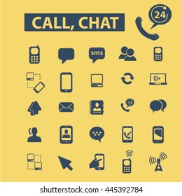 call chat icons