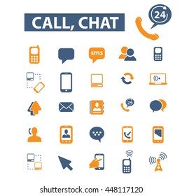 call chat icons