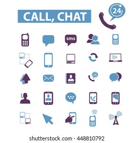 call chat icons