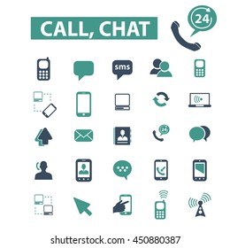 call chat icons