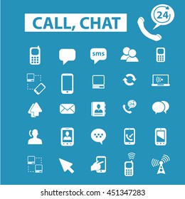call chat icons