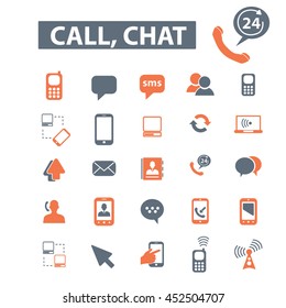 call chat icons