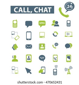 call chat icons