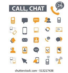 call chat icons