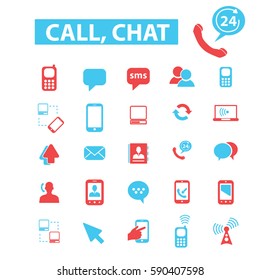 call chat icons