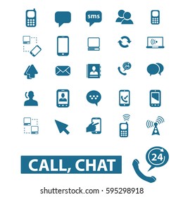 call chat icons