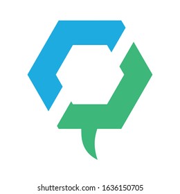 call or chat logo icon vector illustration