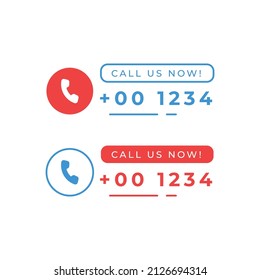 Call And Chat Us Now Icon Design Template