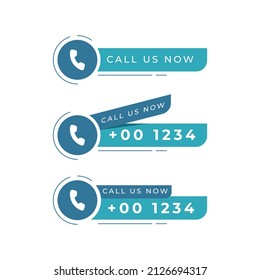 Call And Chat Us Now Icon Design Template