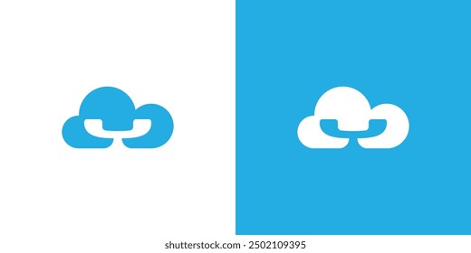 Design des Cloud-Telefon-Logos