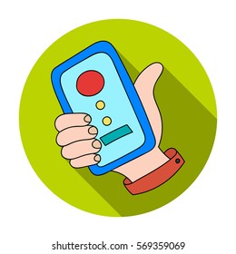 Call conference icon in flat style isolated on white background. Conference and negetiations symbol stock vector illustration.