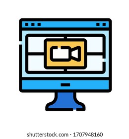 call conference icon for webpage, application, card, printing, social media, posts etc.

