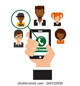 call contact design, vector illustration eps10 graphic