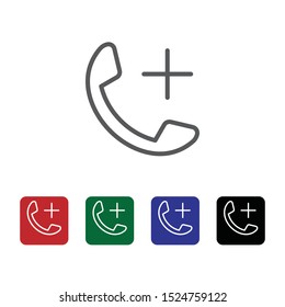 Call, contact, new vector icon. Element of phone for mobile concept and web apps illustration. Thin line icon for website design and development. Vector icon