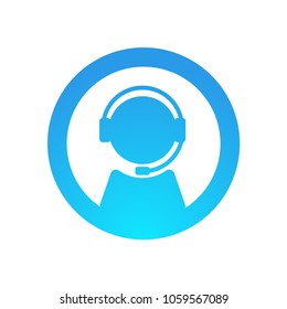 Call To Costumer Service Icon. Costumer Service Logo