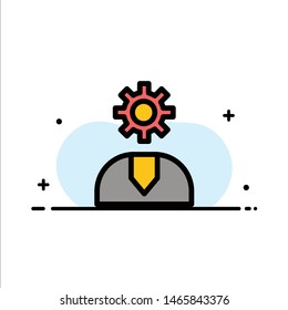 Call, Customer, Help, Service, Support  Business Flat Line Filled Icon Vector Banner Template. Vector Icon Template background