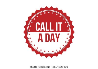 CALL IT A DAY red ribbon label banner.
