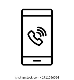 Call, dial, incoming icon vector image. Can also be used for information technology. Suitable for use on web apps, mobile apps and print media.