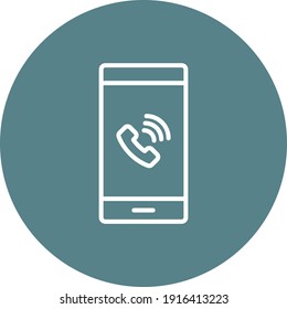 Call, dial, incoming icon vector image. Can also be used for information technology. Suitable for use on web apps, mobile apps and print media.