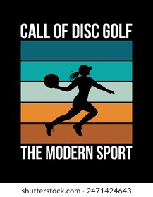 Call Of Disc Golf: The Modern Sport Disc golf t shirt design