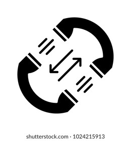 Call diversion vector icon