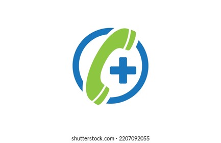 Call Doctor Icon. Emergency Call Icons. Telemedicine Or Telehealth Virtual Visit. Video Visit Between Doctor And Patient.