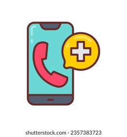 Call a Doctor icon in vector. Illustration