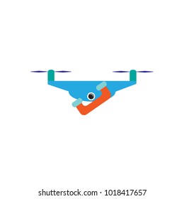 Call Drone Logo Icon Design