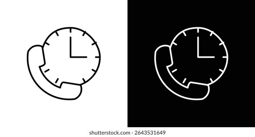 Call duration icon. Graphic Design vector icon. Ui Ux Icons