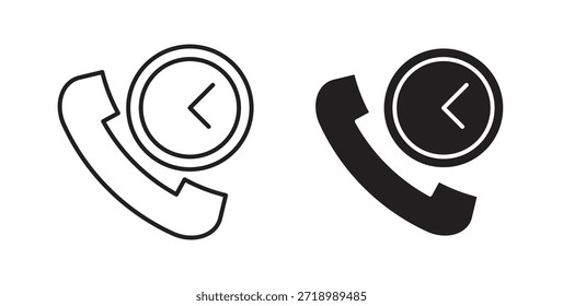 Anrufdauersymbol für mobile App, bearbeitbare Designs