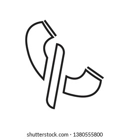 call end icon isolated on white background, vector illustration