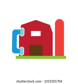 Call Farm Logo Icon Design