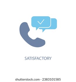 Call feeling concept line icon. Simple element illustration.Call feeling concept outline symbol design.