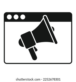 Call forum icon simple vector. Social media. Virtual group