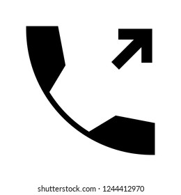 call forward glyphs icon