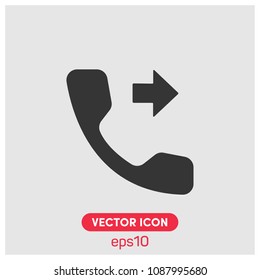 "Call Forward" Sign Vector Icon Illustration For Web And Mobile Application.Ui/Ux.Light Backround.Premium Quality.